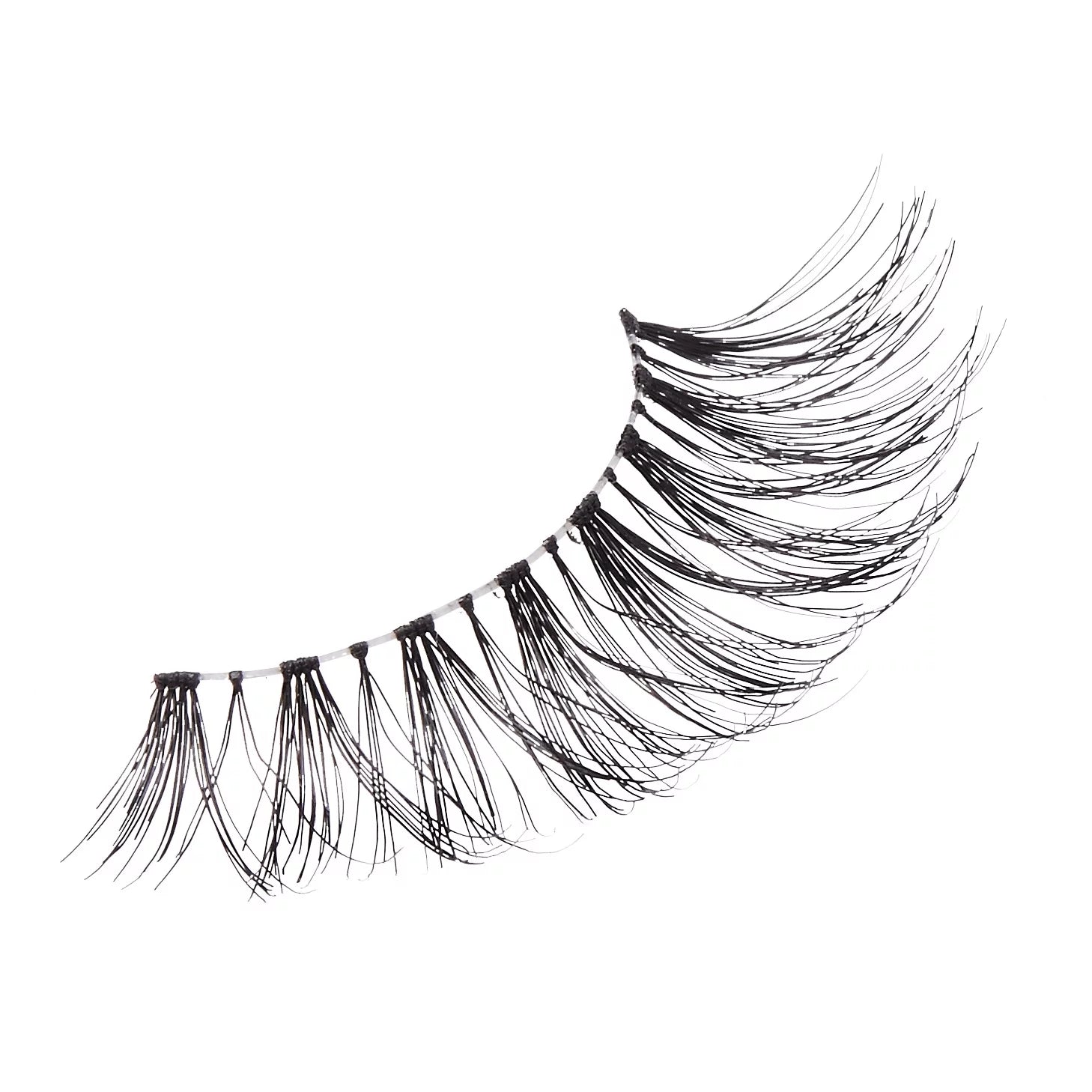 So Wispy False Eyelashes - Style #01, 14mm, Black, Pack of 5 Pairs